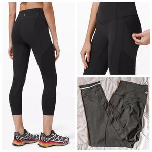 Lululemon All The Right Places Crop II *23" Black Size 8